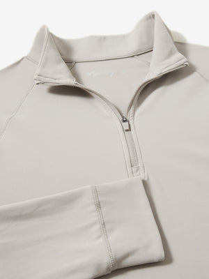 4 Way Stretch Nylon Brushed Quarter Zip Sweatshirts